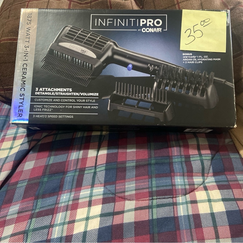 Conair InfinitiPro 3-in-1 Ceramic Styler - Black